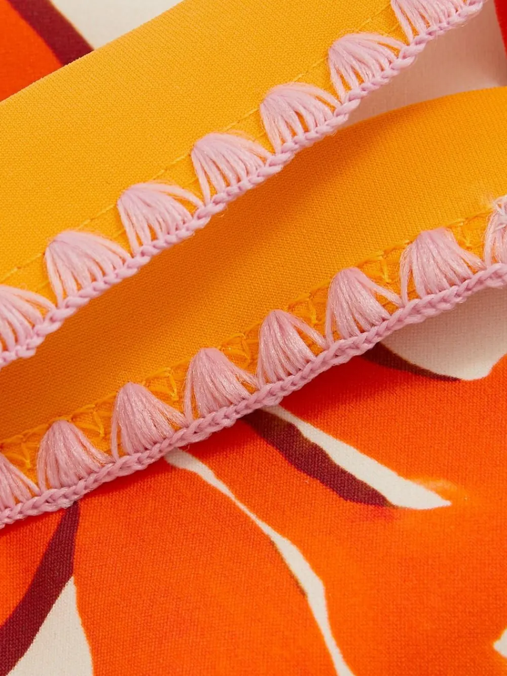 Sale Reiss Pink Print Phoebe 4-9 yrs Floral-Print Bikini Top