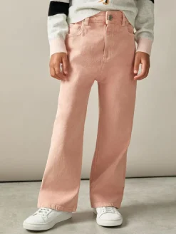 Sale Reiss Sky 9-13 yrs Wide-Leg Jeans Pink