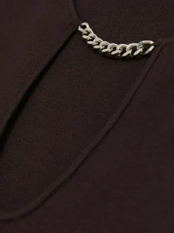 Reiss Tilly Chain-Detail Keyhole Knit Top^Women Tops & T-Shirts|Knitwear