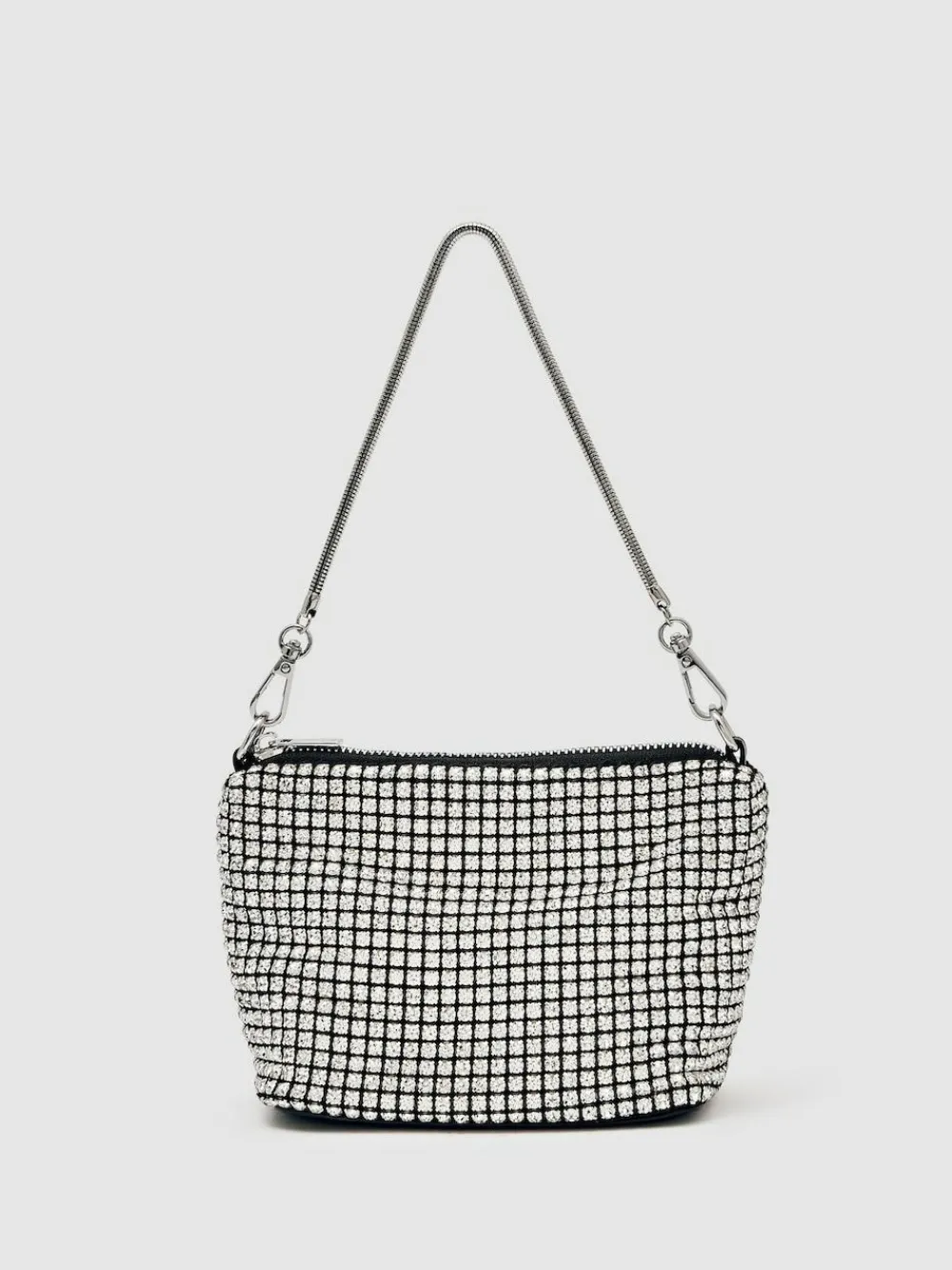 Reiss Silver Leah Crystal Pouch Bag^ Bags