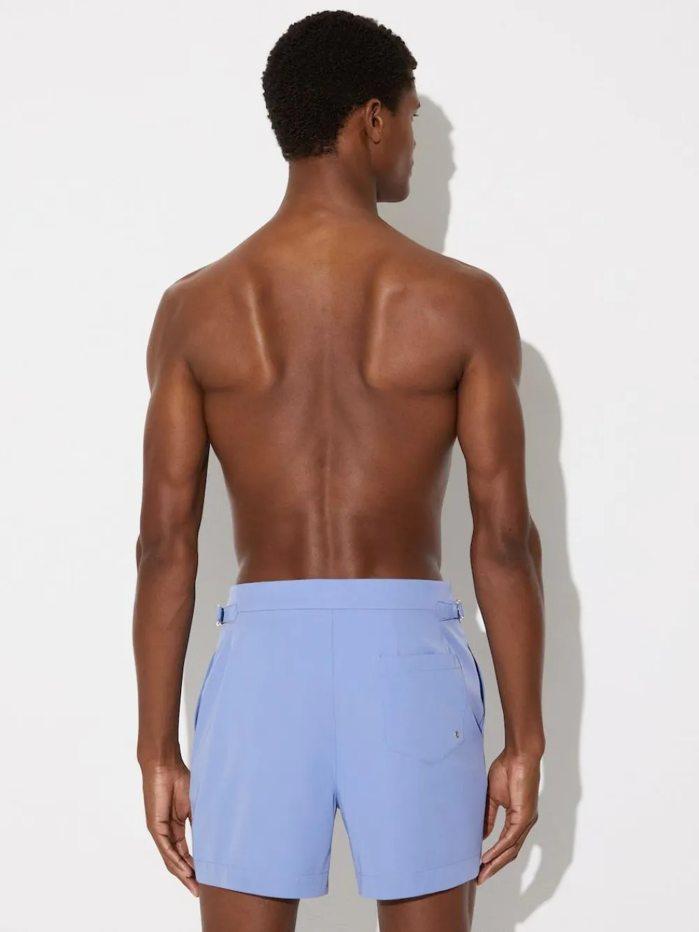 Outlet Reiss Sun Side-Adjuster Swim Shorts Sky Blue