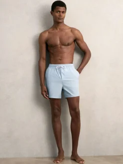 Best Reiss Soft Blue Cliff Drawstring Swim Shorts