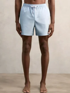 Best Reiss Soft Blue Cliff Drawstring Swim Shorts