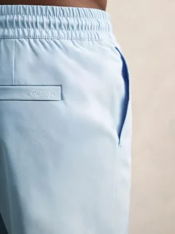 Best Reiss Soft Blue Cliff Drawstring Swim Shorts