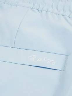 Best Reiss Soft Blue Cliff Drawstring Swim Shorts