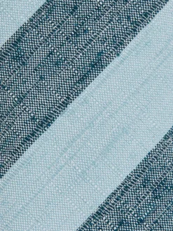 Online Reiss Soft Blue Ercole Silk-Blend Textured Stripe Tie