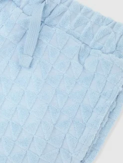 Hot Reiss Soft Blue Piro 9-13 yrs Textured Towelling Shorts