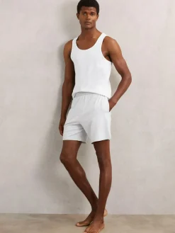 Reiss Fleet Cotton Jersey Logo-Waistband Shorts with Stretch^ Pyjamas