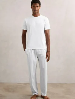 Reiss Hugo Cotton Jersey Logo-Waistband Joggers with Stretch^ Pyjamas