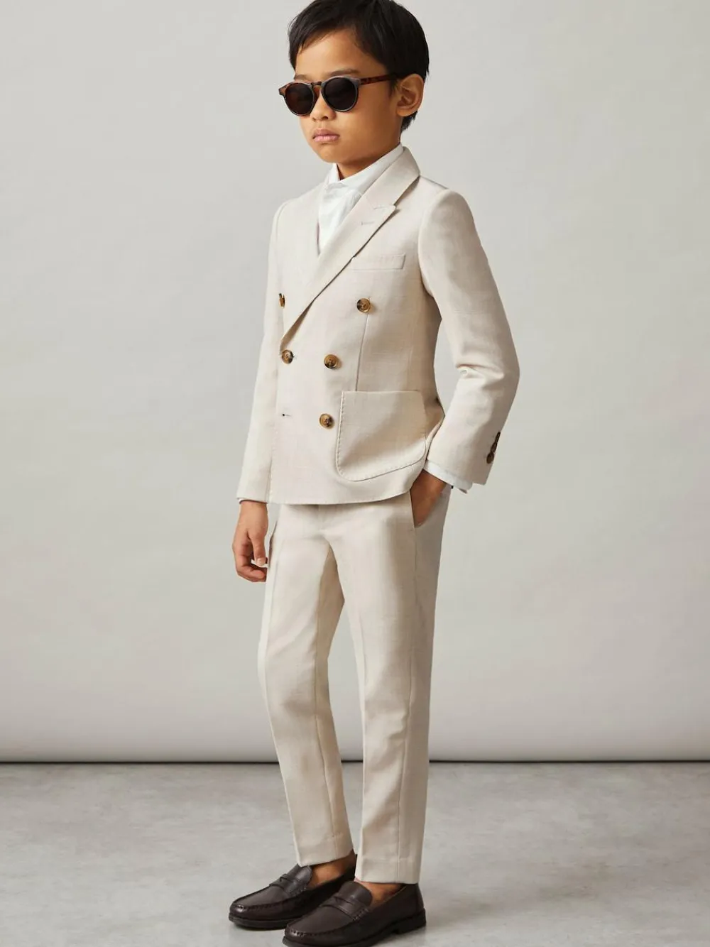 Reiss Stone Belmont T 9-13 yrs Slim-Fit Trousers With Wool^BOY Pants & Leggings|Pants & Chinos