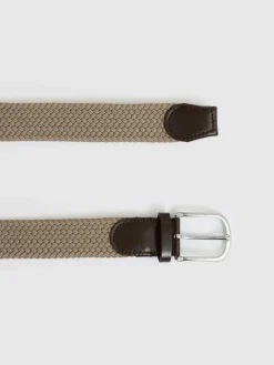 Discount Reiss Elmont Basket Weave Belt Stone