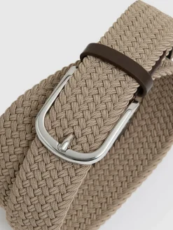Discount Reiss Elmont Basket Weave Belt Stone