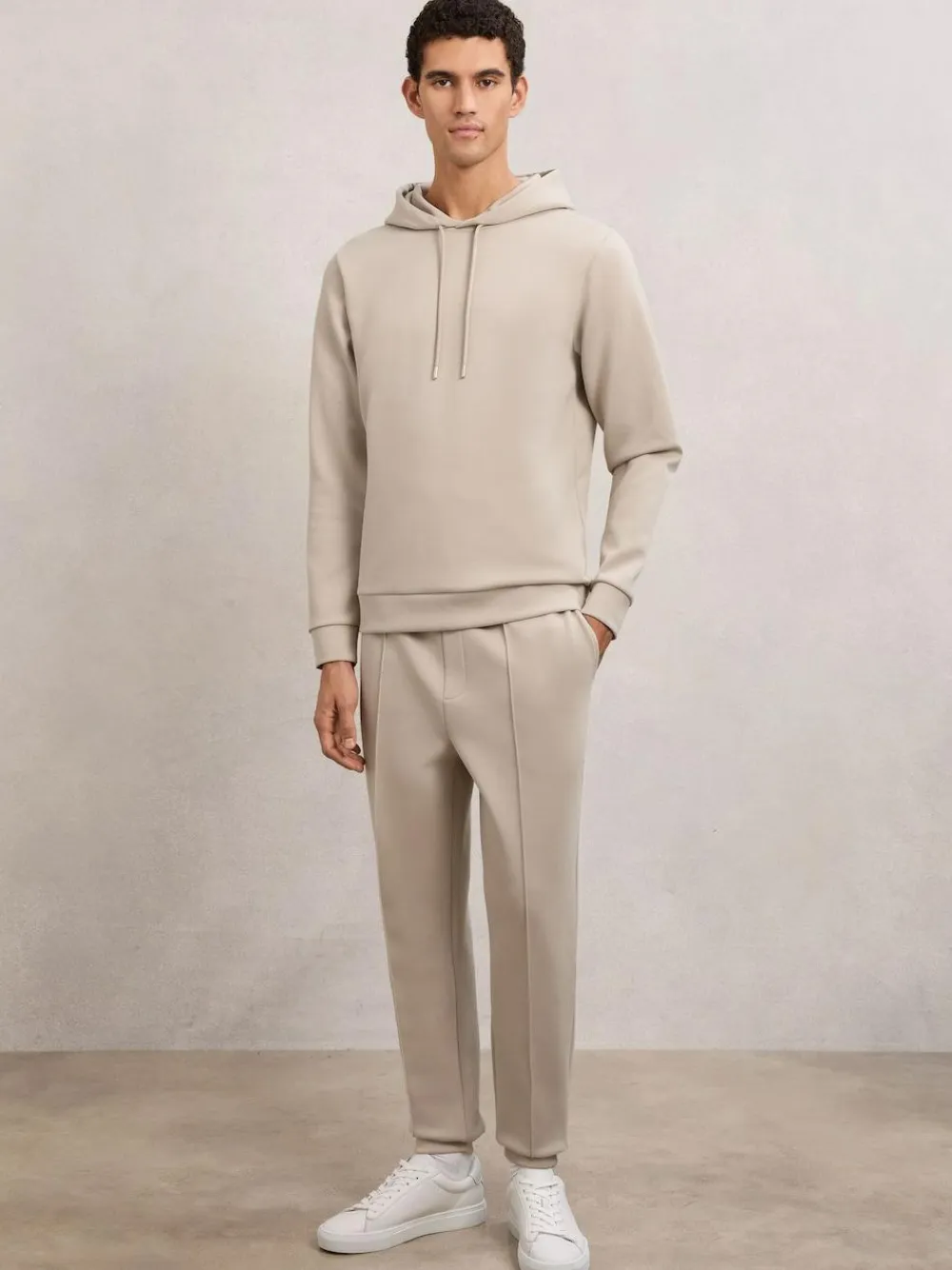 Sale Reiss Stone Premier Stretch-Jersey Tailored Joggers