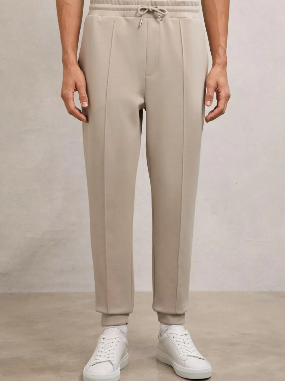 Sale Reiss Stone Premier Stretch-Jersey Tailored Joggers