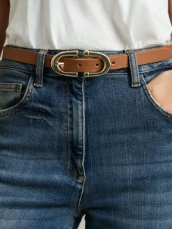 Outlet Reiss Bailey Horseshoe Belt Tan