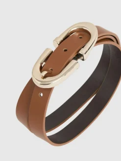 Outlet Reiss Bailey Horseshoe Belt Tan