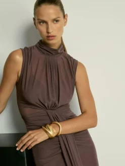 Reiss Daniella Ruched Sleeveless Maxi Dress^Women Maxi Dresses