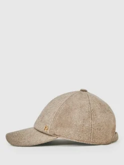 Hot Reiss Fiona Wool-Blend Flannel Baseball Cap Taupe