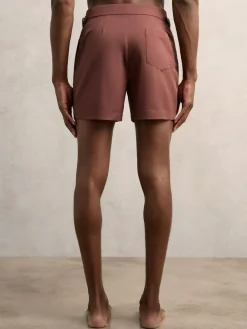 Reiss Terracotta Brown Sun Side-Adjuster Swim Shorts^ Swimwear