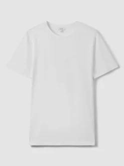 Reiss White Bless Cotton Crew Neck T-Shirt^ Tops & T-Shirts