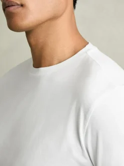 Reiss White Bless Cotton Crew Neck T-Shirt^ Tops & T-Shirts