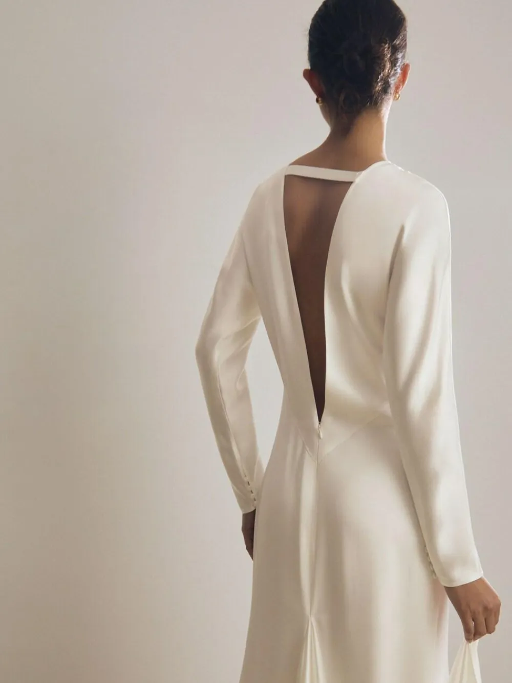 Discount Reiss White Clemence Atelier Duchess Satin Bridal Maxi Dress