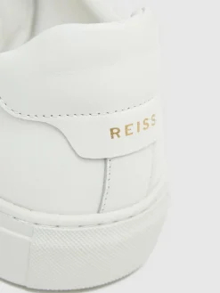 Best Reiss Finley Leather Low-Top Trainers White