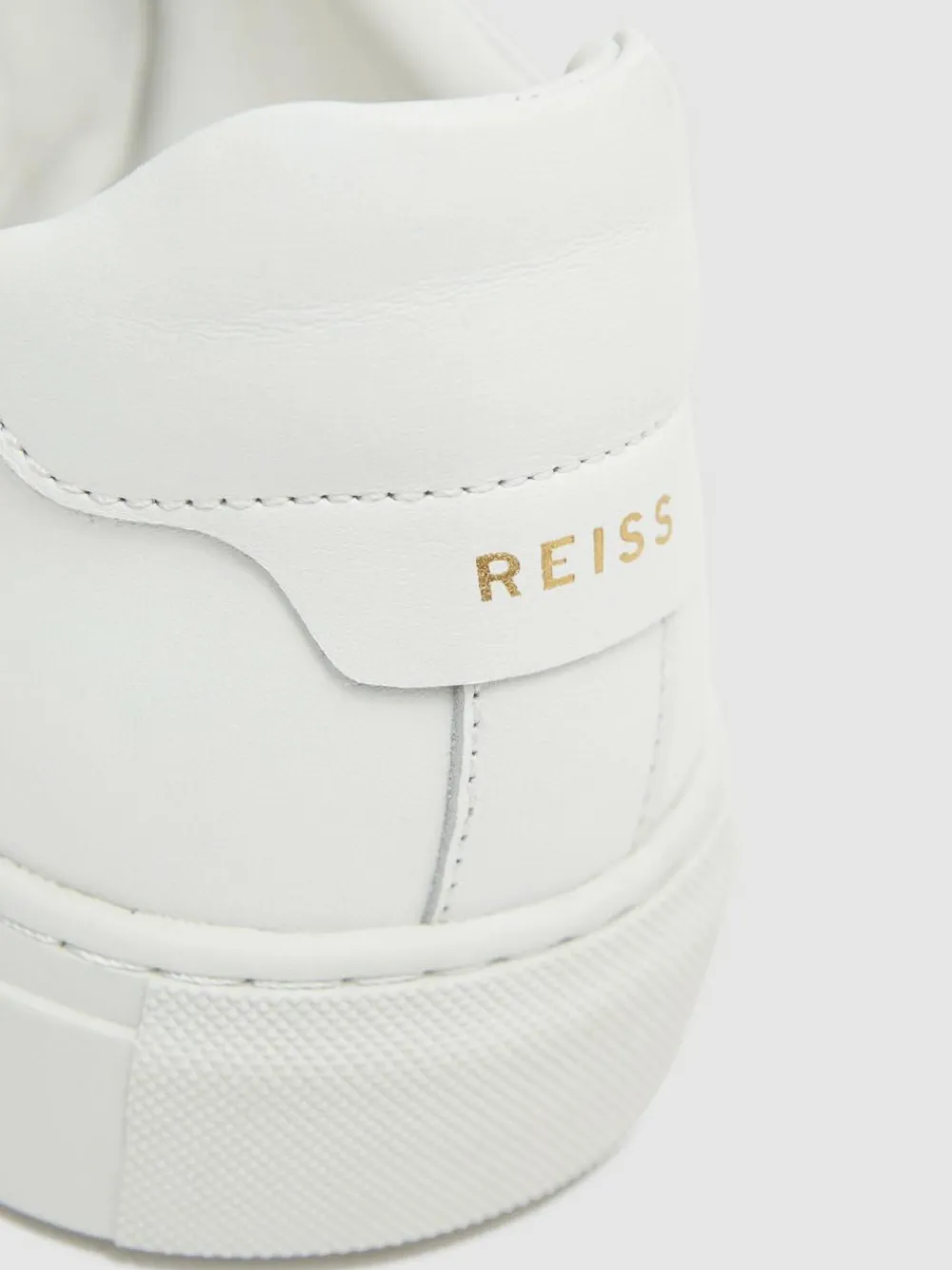Best Reiss Finley Leather Low-Top Trainers White