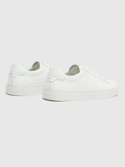 Best Reiss Finley Leather Low-Top Trainers White