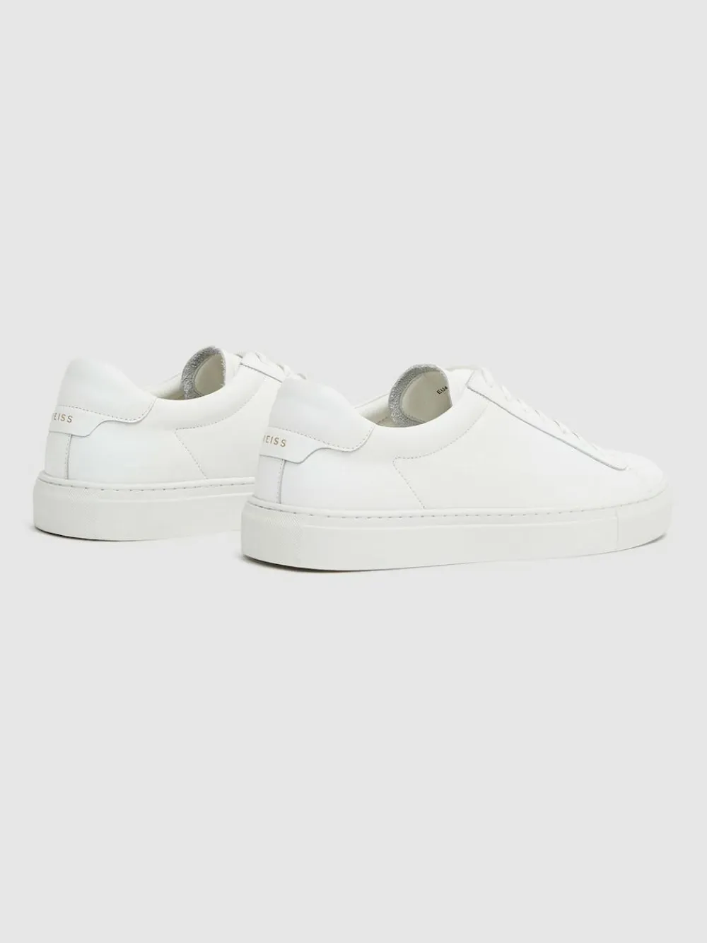 Best Reiss Finley Leather Low-Top Trainers White