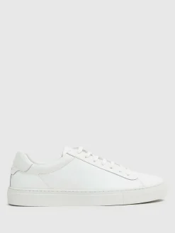 Best Reiss Finley Leather Low-Top Trainers White