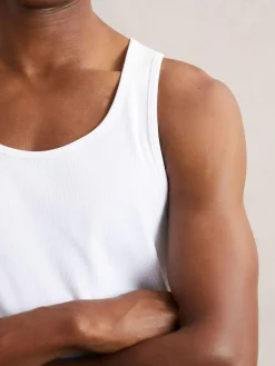 Reiss Jaden Stretch-Cotton Ribbed Vest^ Loungewear