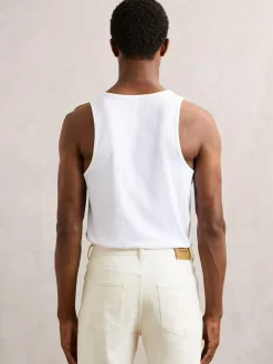 Reiss Jaden Stretch-Cotton Ribbed Vest^ Loungewear