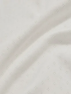 Reiss White Poppy 3-9 yrs Cotton Pointelle Long-Sleeve Top^ T-Shirts