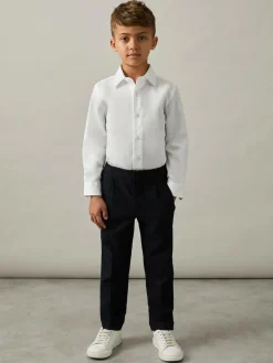 Reiss White Remote 4-9 yrs Slim-Fit Cotton Shirt^BOY Shirts