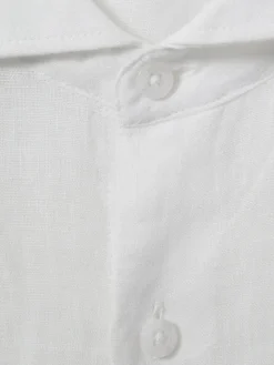 Best Reiss Ruban 3-9 yrs Linen Cutaway Collar Shirt White