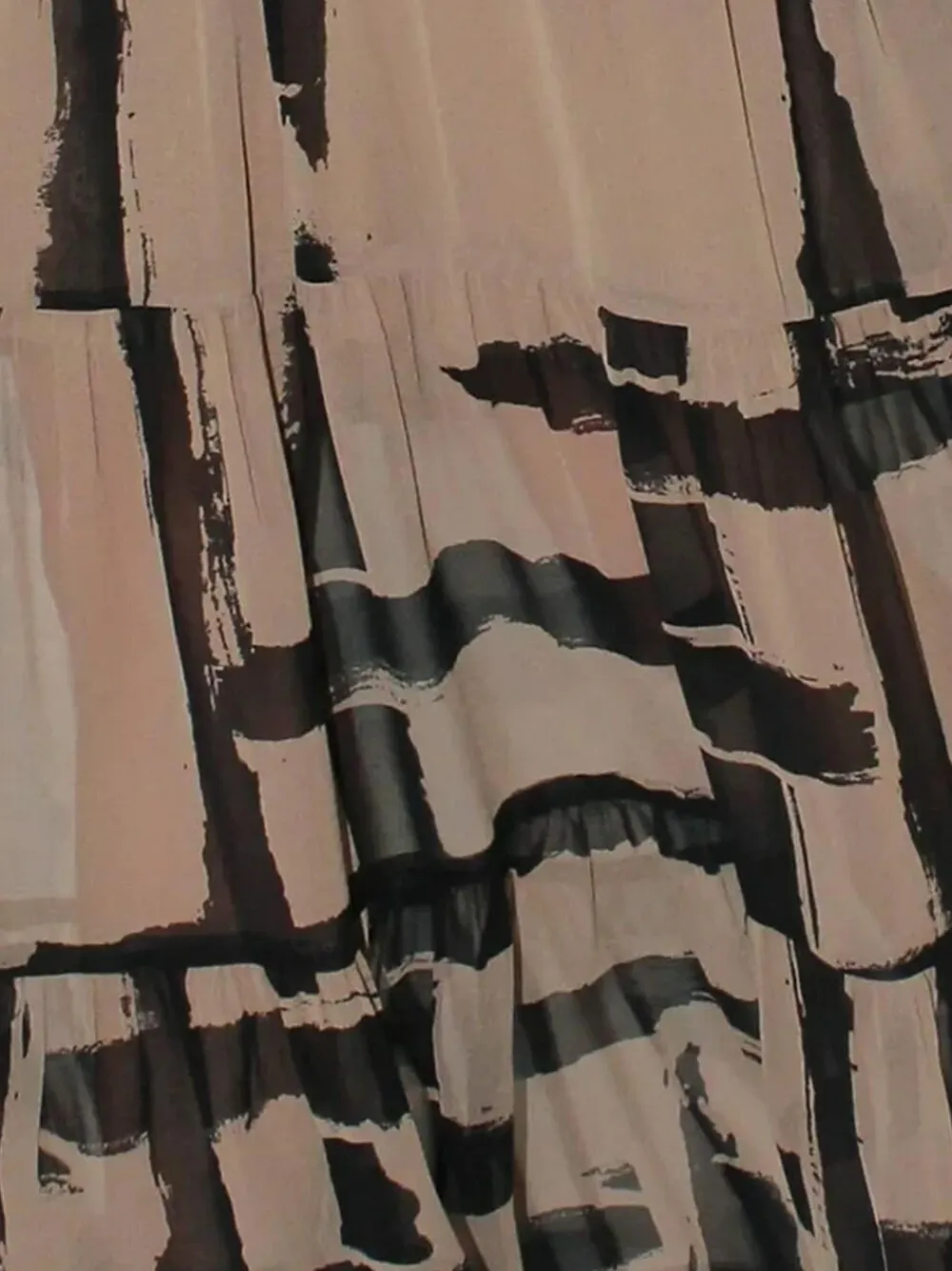 Religion Brown Loose Zoe Maxi Dress In Bold Selvage Black Stripe On Caramel^Women Maxi Dresses