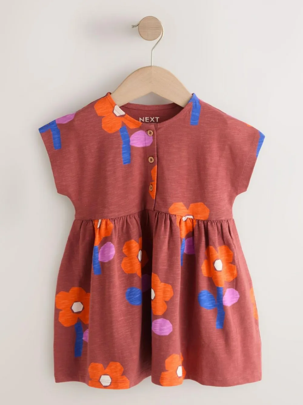 Best Next Jersey Dress (3mths-7yrs) Retro Orange