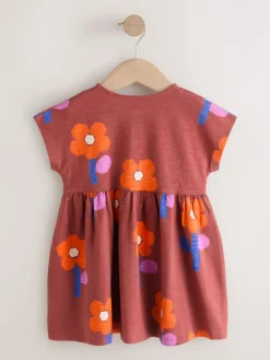 Best Next Jersey Dress (3mths-7yrs) Retro Orange