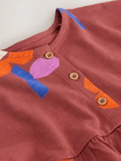 Best Next Jersey Dress (3mths-7yrs) Retro Orange