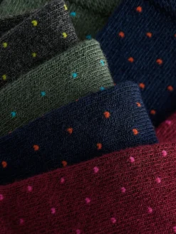 Next Rich Colour Spot Pattern Modal Signature Socks 4 Pack^ Socks|Socks