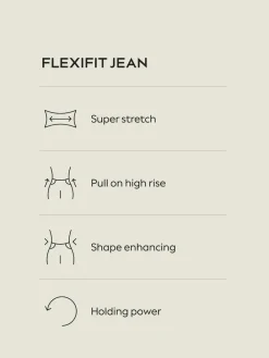 Next High Rise FlexiFit Stretch Pull On Wide Leg Jeans^Women Jeans|Jeans