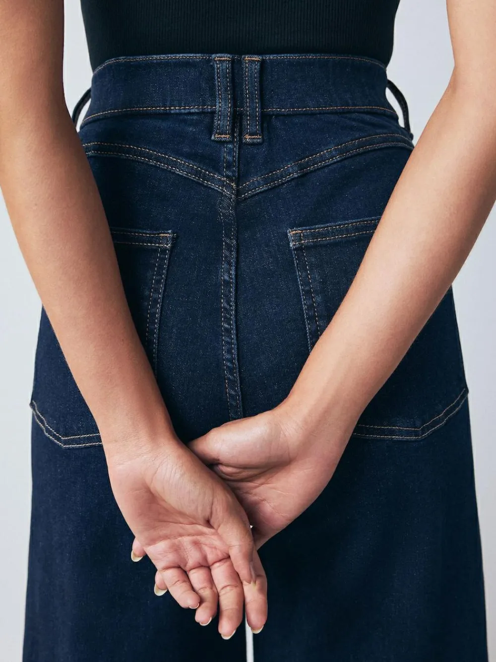 Next High Rise FlexiFit Stretch Pull On Wide Leg Jeans^Women Jeans|Jeans