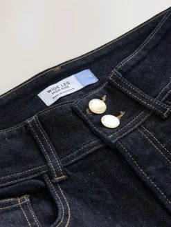 Next High Rise Stretch Wide Leg Jeans^Women Jeans|Jeans