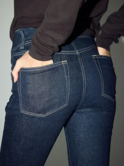 Best Next High Rise Stretch Flare Jeans Rinse Blue