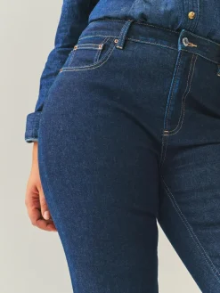 Hot Next Hourglass Mid Rise Skinny Jeans Rinse Blue