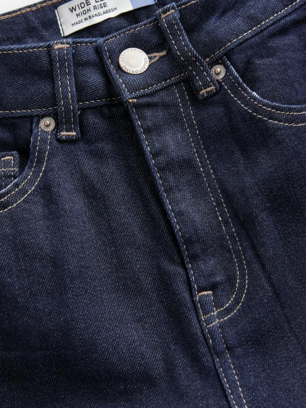 Best Next Hourglass Wide Leg Jeans Rinse Blue