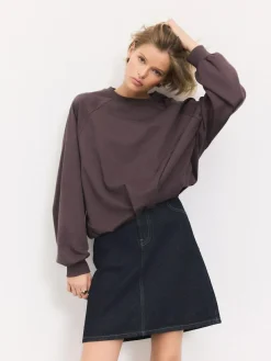 Next Rinse Blue Knee Length Denim Skirt^Women Skirts