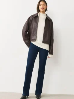 Online Next Mid Rise Stretch Bootcut Jeans Rinse Blue