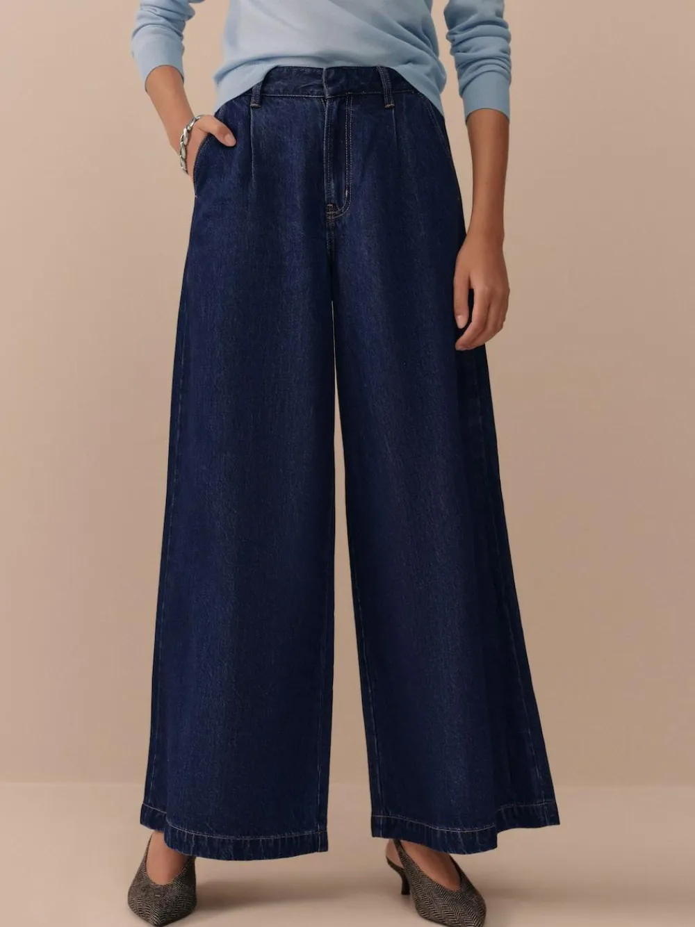 Next N. Premium Palazzo Wide Leg Jeans^Women Jeans|Jeans